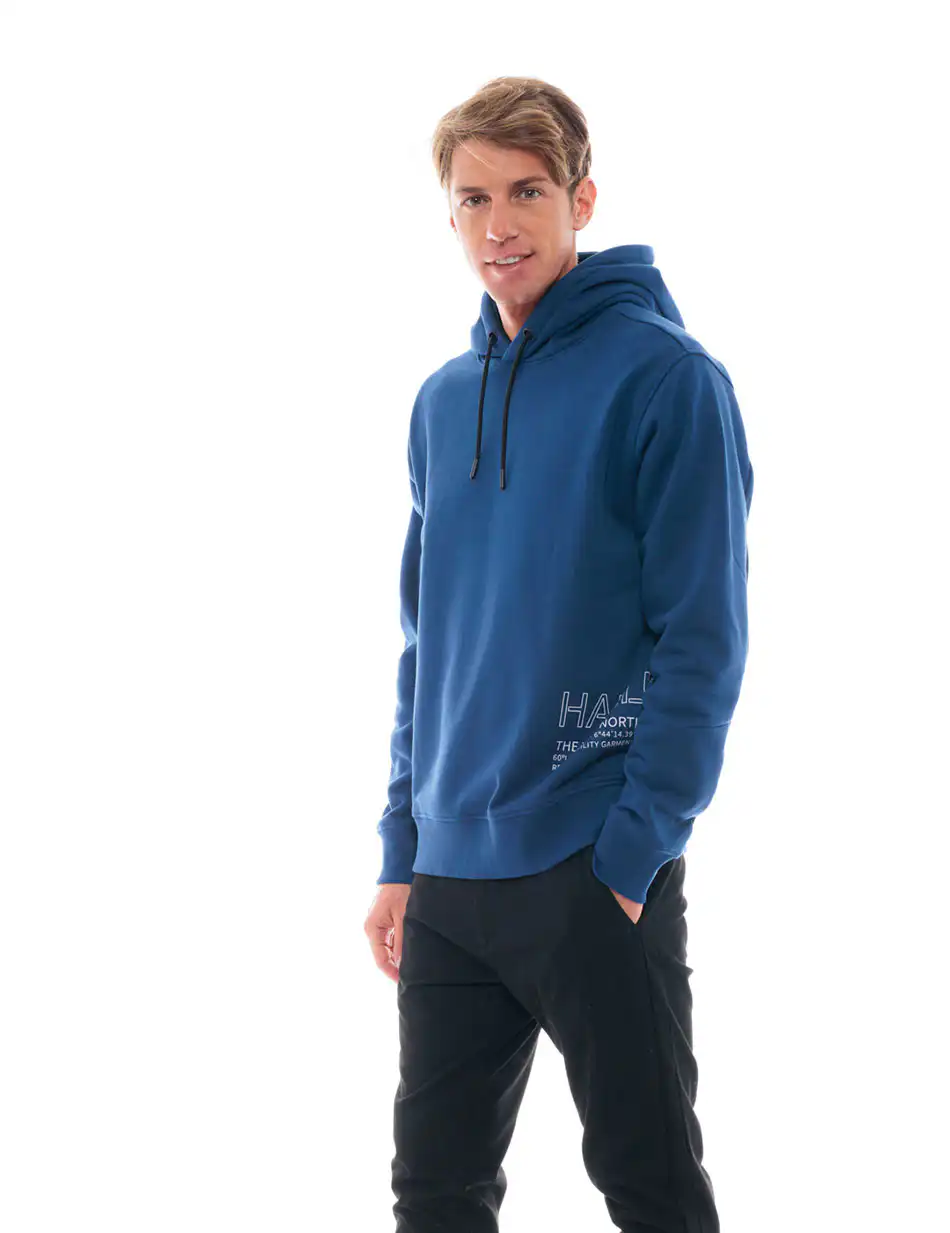 Biston fashion ανδρική μπλούζα με ψηλό γιακά 48-206-055 INDIGO