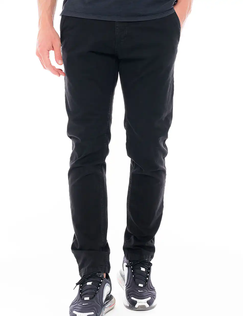 Biston fashion ανδρικό παντελόνι chinos 48-241-001 BLACK