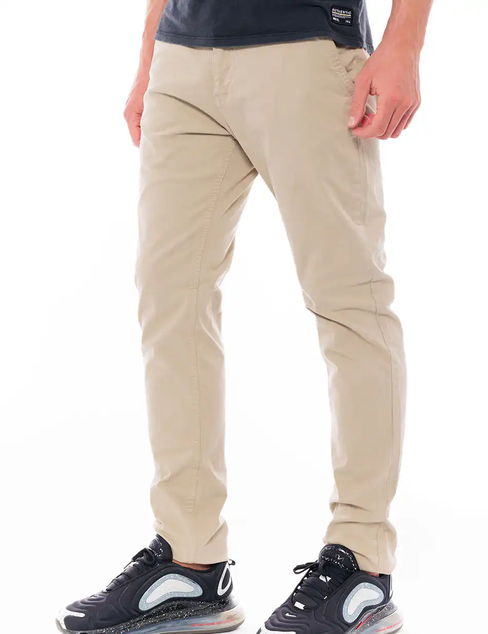 Biston fashion ανδρικό παντελόνι chinos 48-241-001 BEIGE