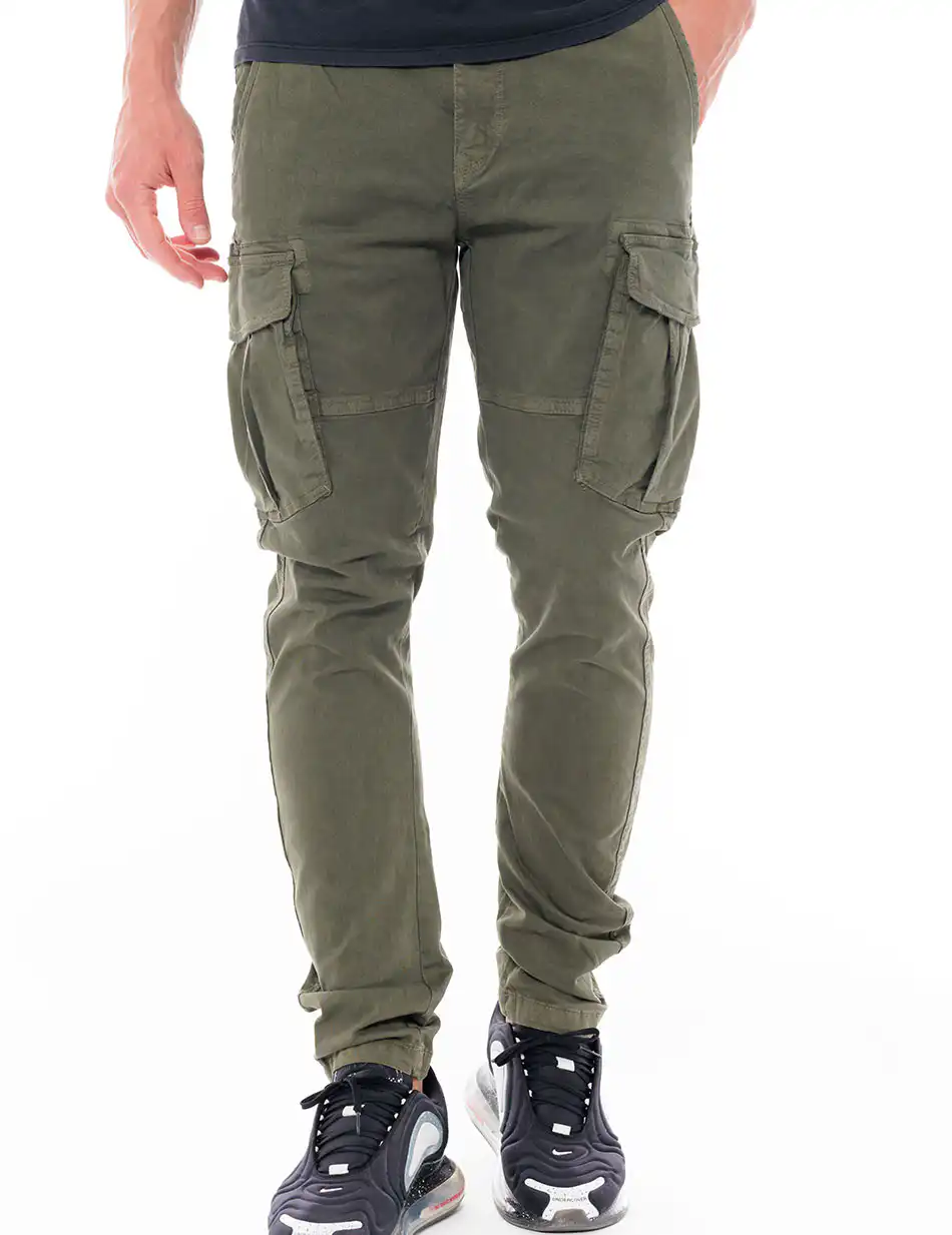 Biston fashion ανδρικό παντελόνι cargo 48-241-002 KHAKI