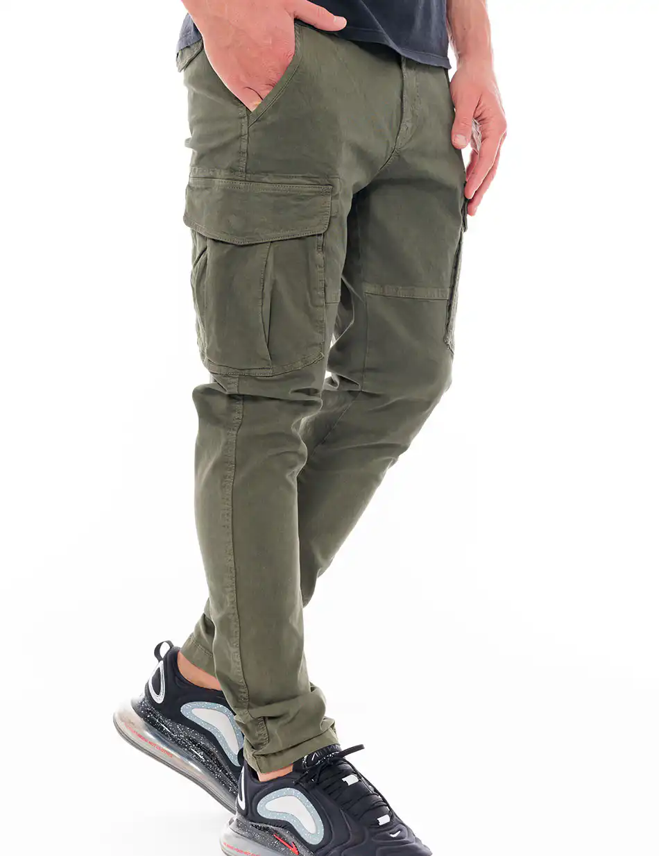 Biston fashion ανδρικό παντελόνι cargo 48-241-002 KHAKI