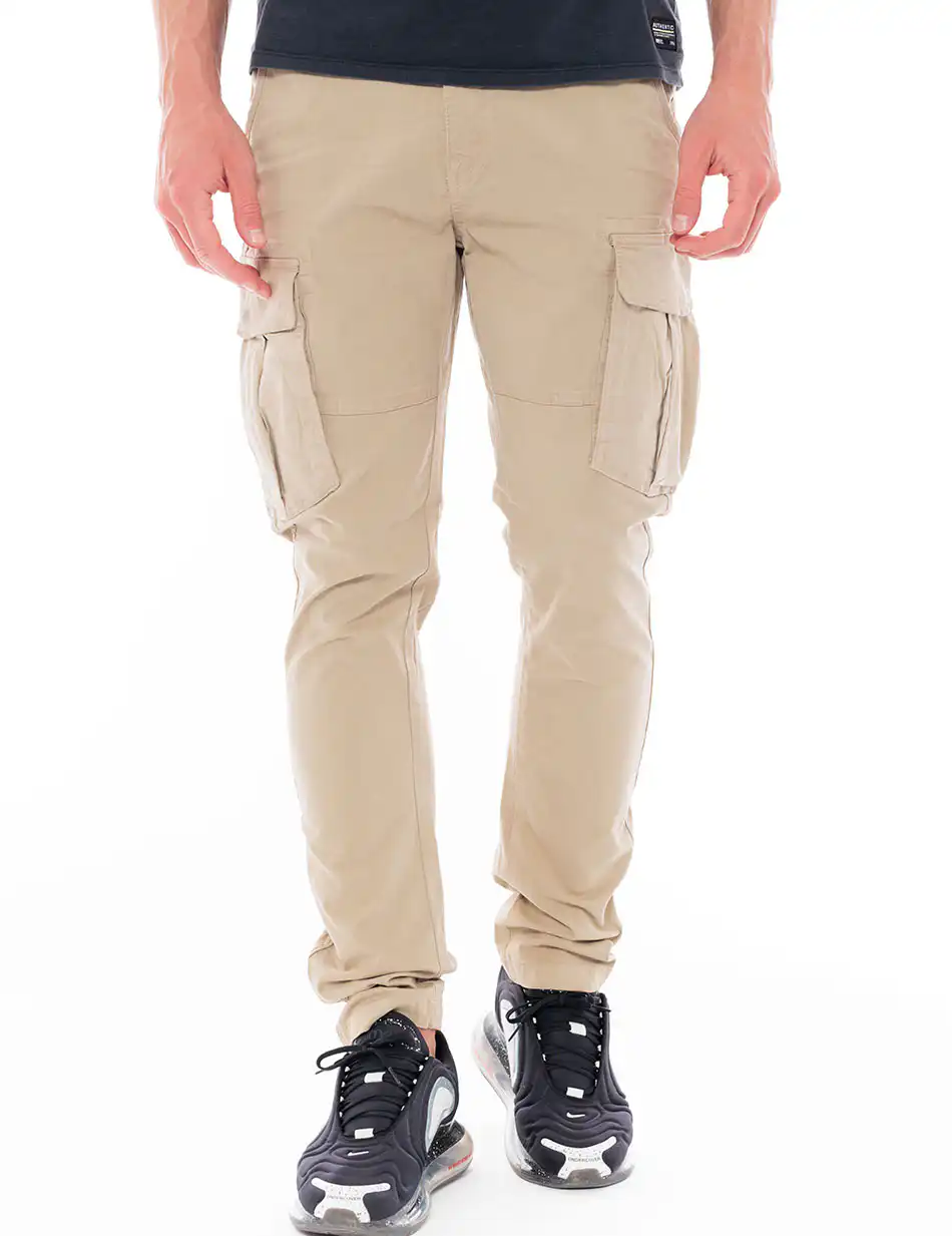 Biston fashion ανδρικό παντελόνι cargo 48-241-002 BEIGE