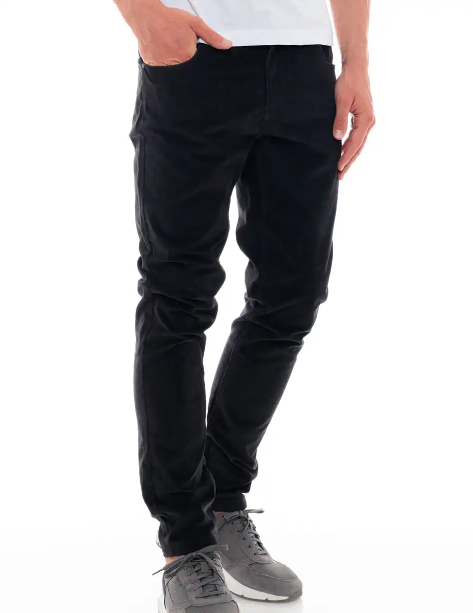 Splendid fashion ανδρικό 5τσεπο κοτλέ παντελόνι 48-241-007 BLACK