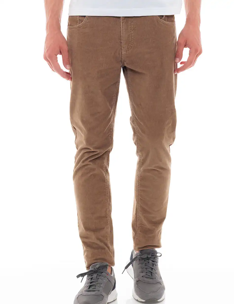 Splendid fashion ανδρικό 5τσεπο κοτλέ παντελόνι 48-241-007 DK BEIGE