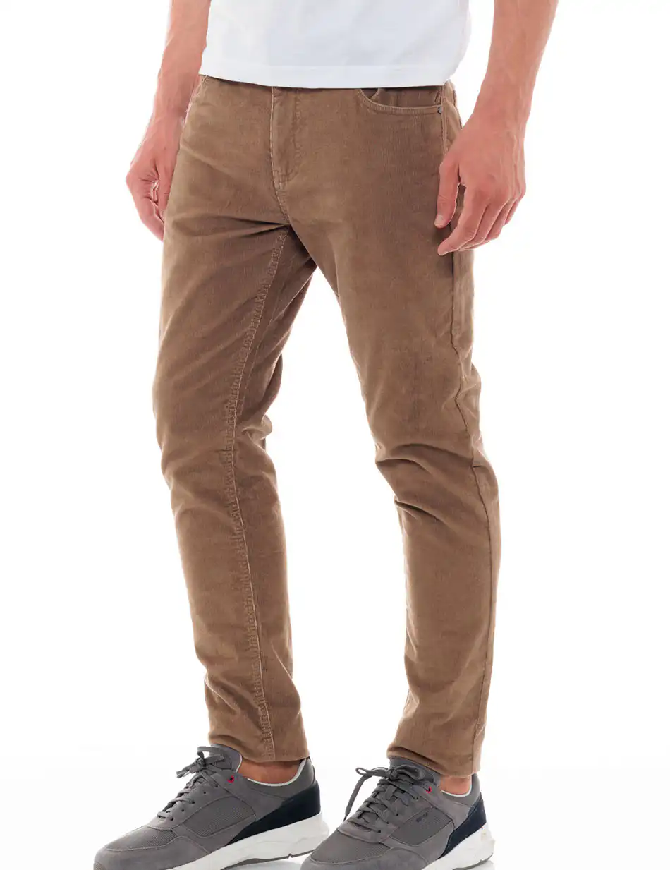 Splendid fashion ανδρικό 5τσεπο κοτλέ παντελόνι 48-241-007 DK BEIGE