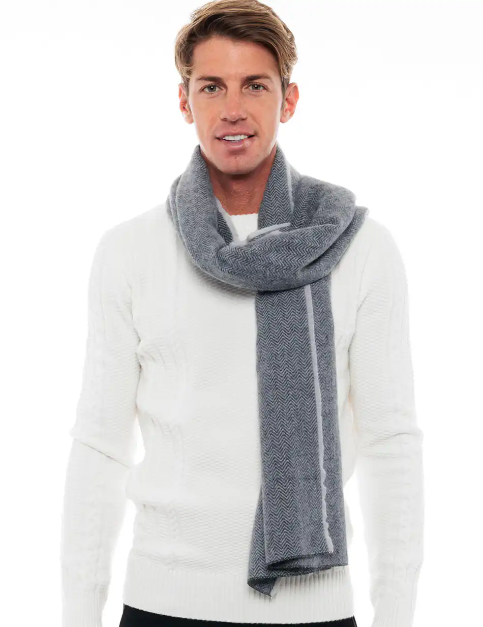 Biston fashion ανδρικό κασκώλ 48-501-001 LT GREY