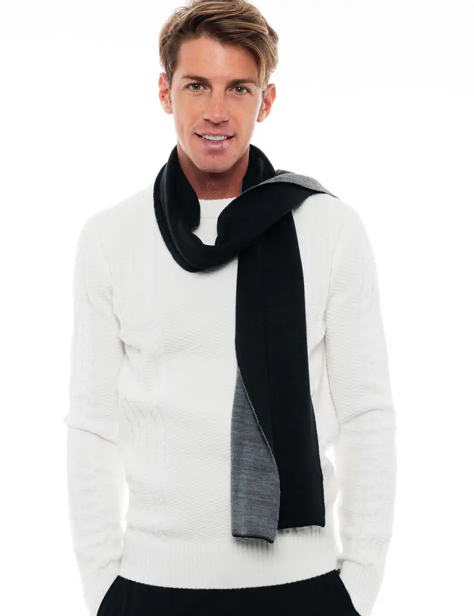 Biston fashion ανδρικό κασκώλ 48-501-003 BLACK