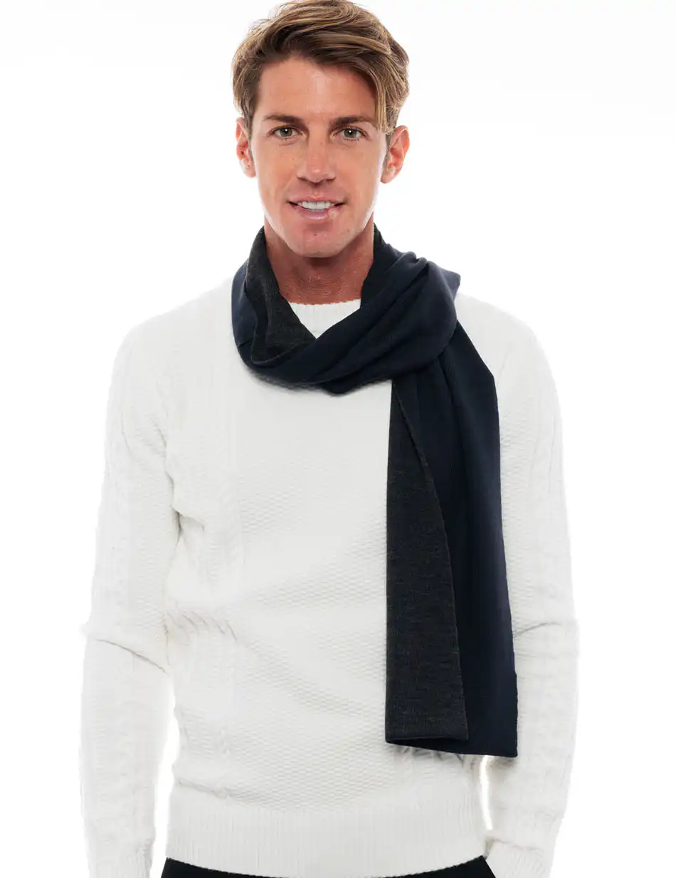 Biston fashion ανδρικό κασκώλ 48-501-003 NAVY