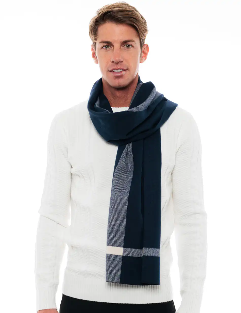 Biston fashion ανδρικό κασκώλ 48-501-004 NAVY