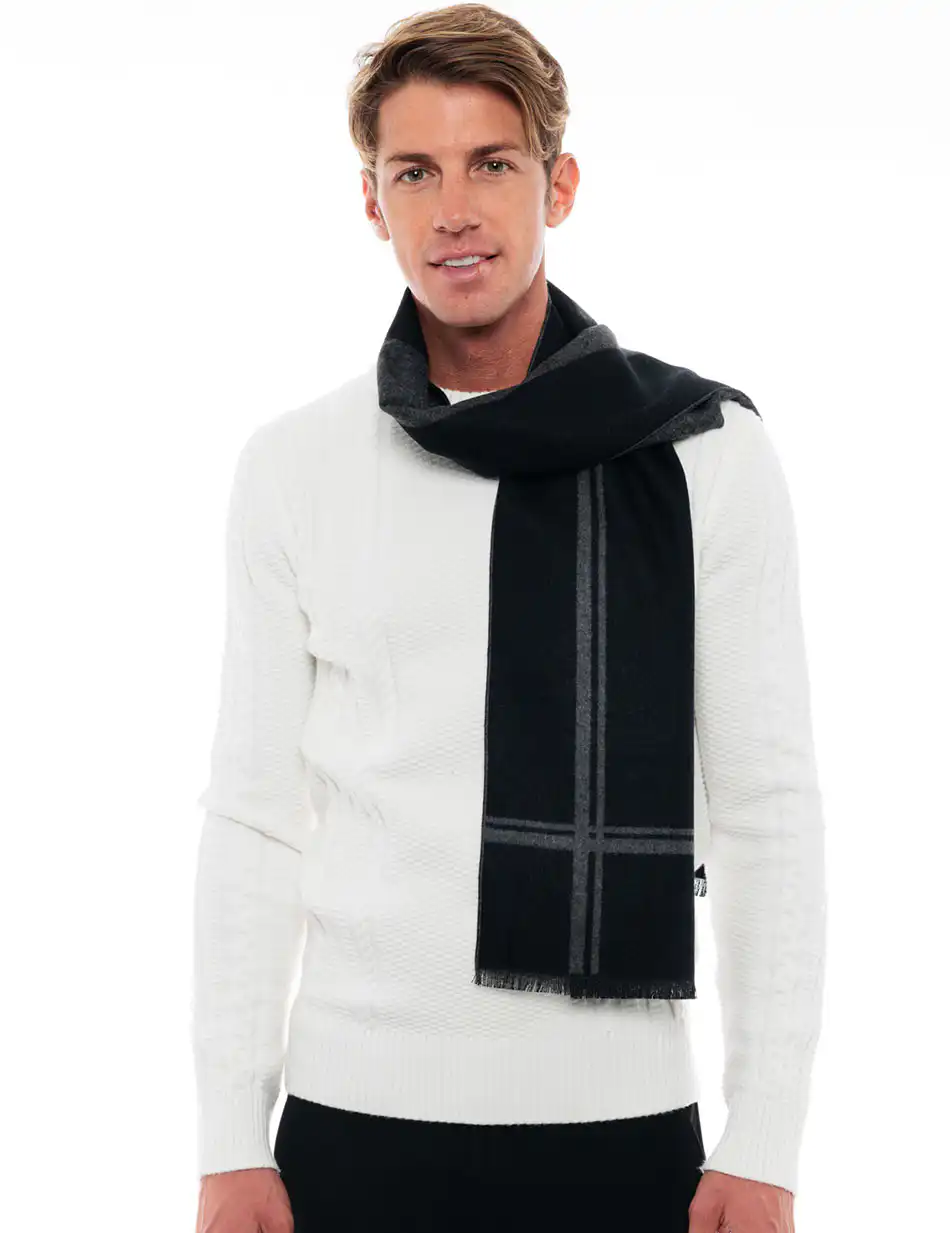 Biston fashion ανδρικό κασκώλ 48-501-006 BLACK