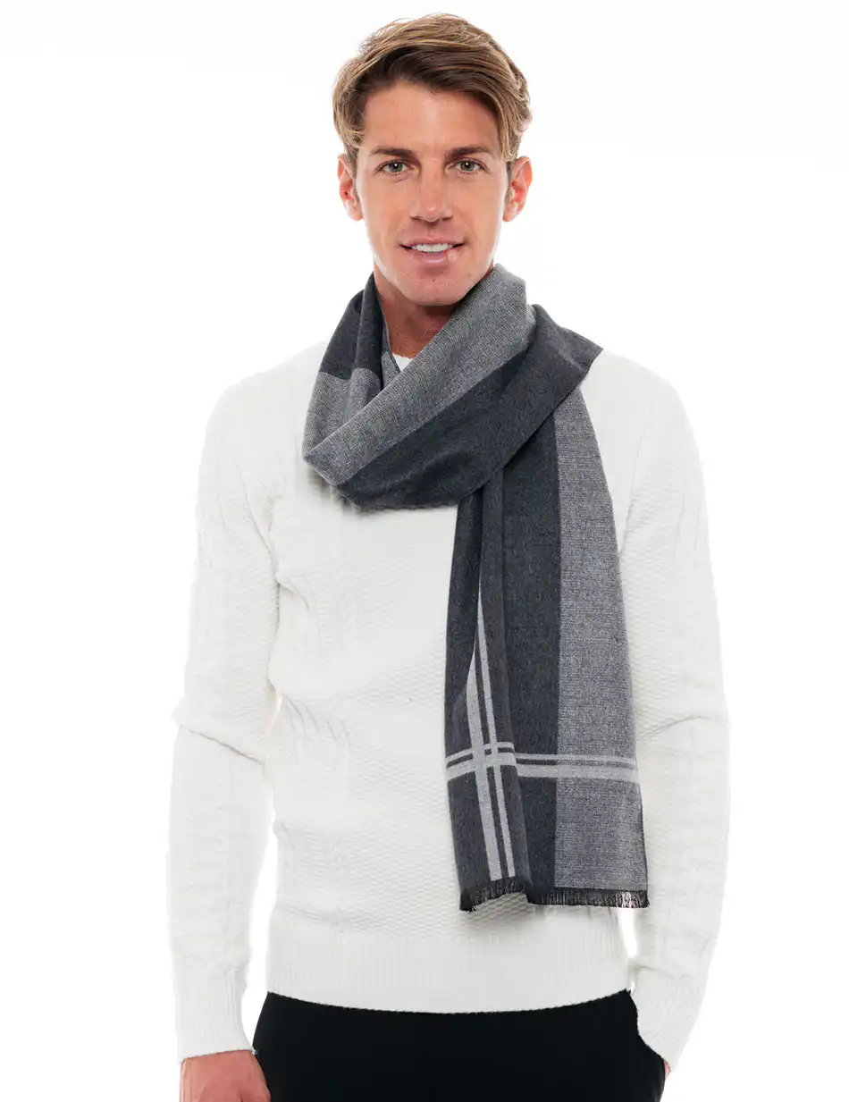 Biston fashion ανδρικό κασκώλ 48-501-006 LT GREY