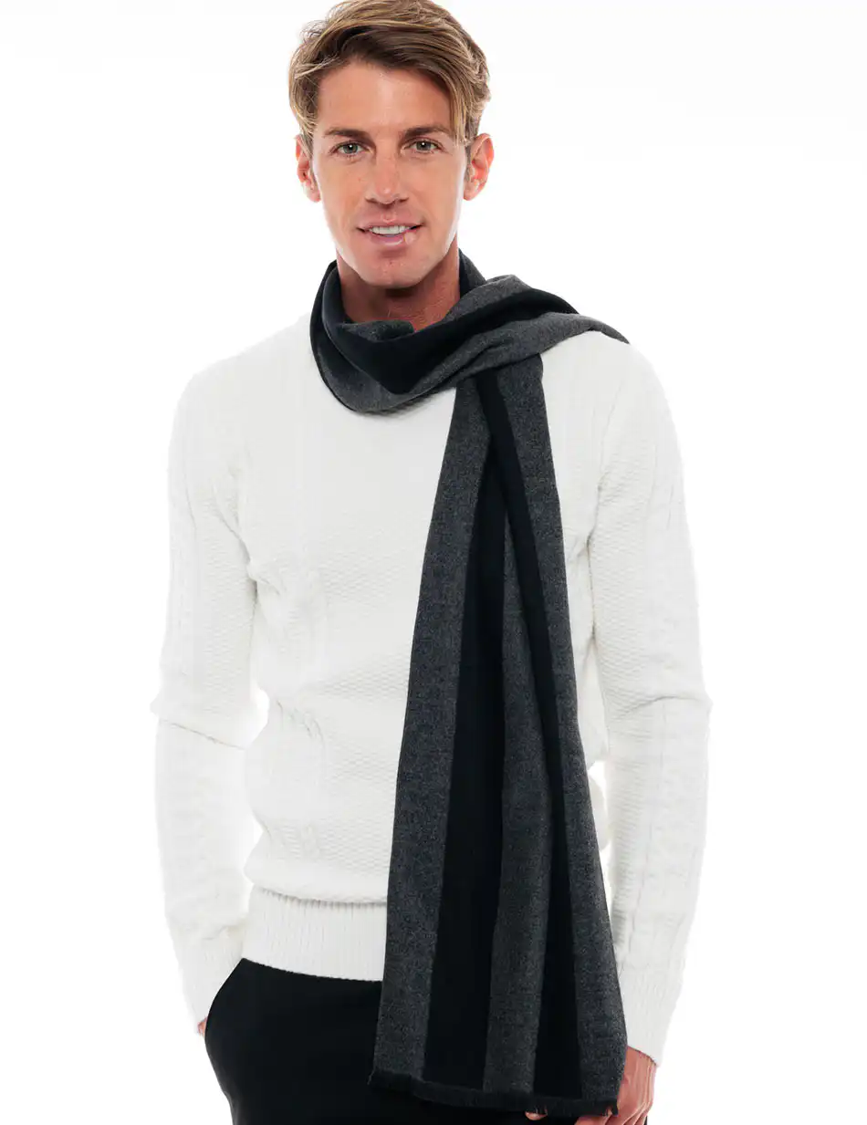 Biston fashion ανδρικό κασκώλ 48-501-007 ANTHRACITE