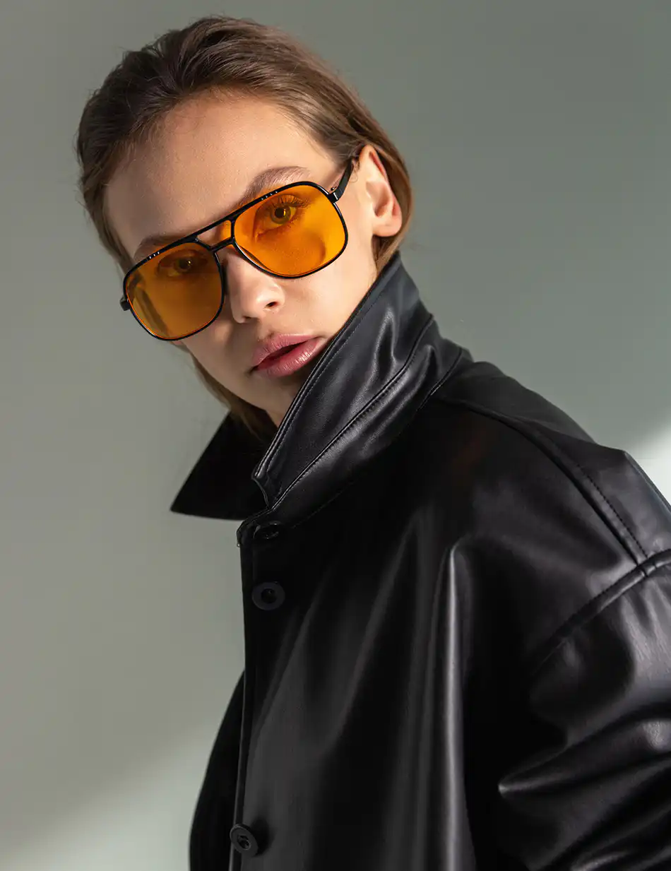 Splendid fashion γυναικείο πανωφόρι από δερματίνη 49-101-008 BLACK