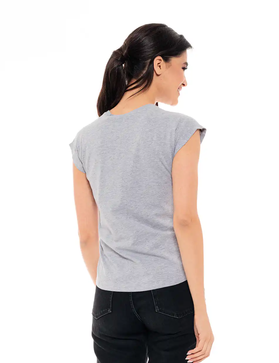 Biston fashion γυναικείο top 49-106-005 LT GREY