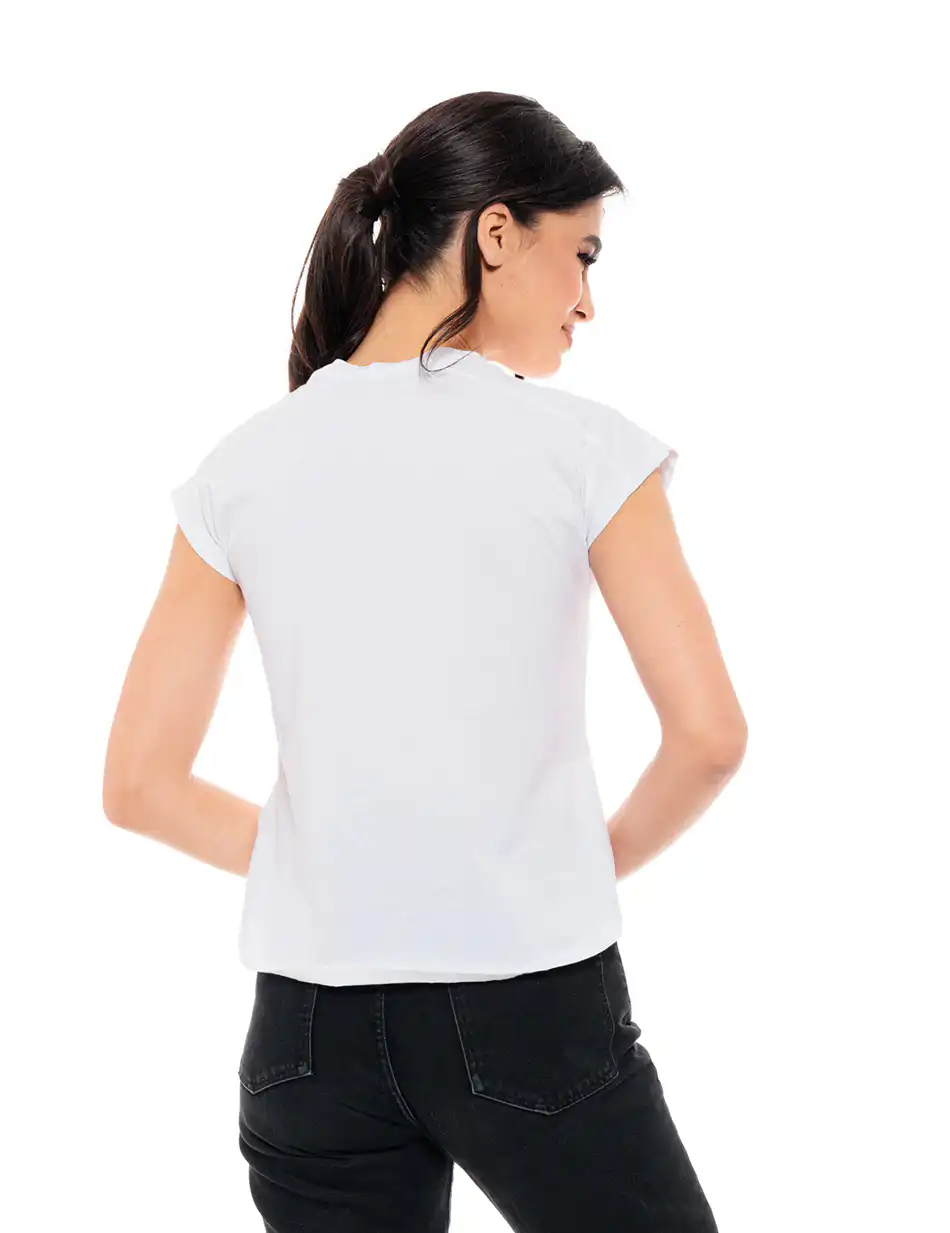 Biston fashion γυναικείο top 49-106-005 WHITE