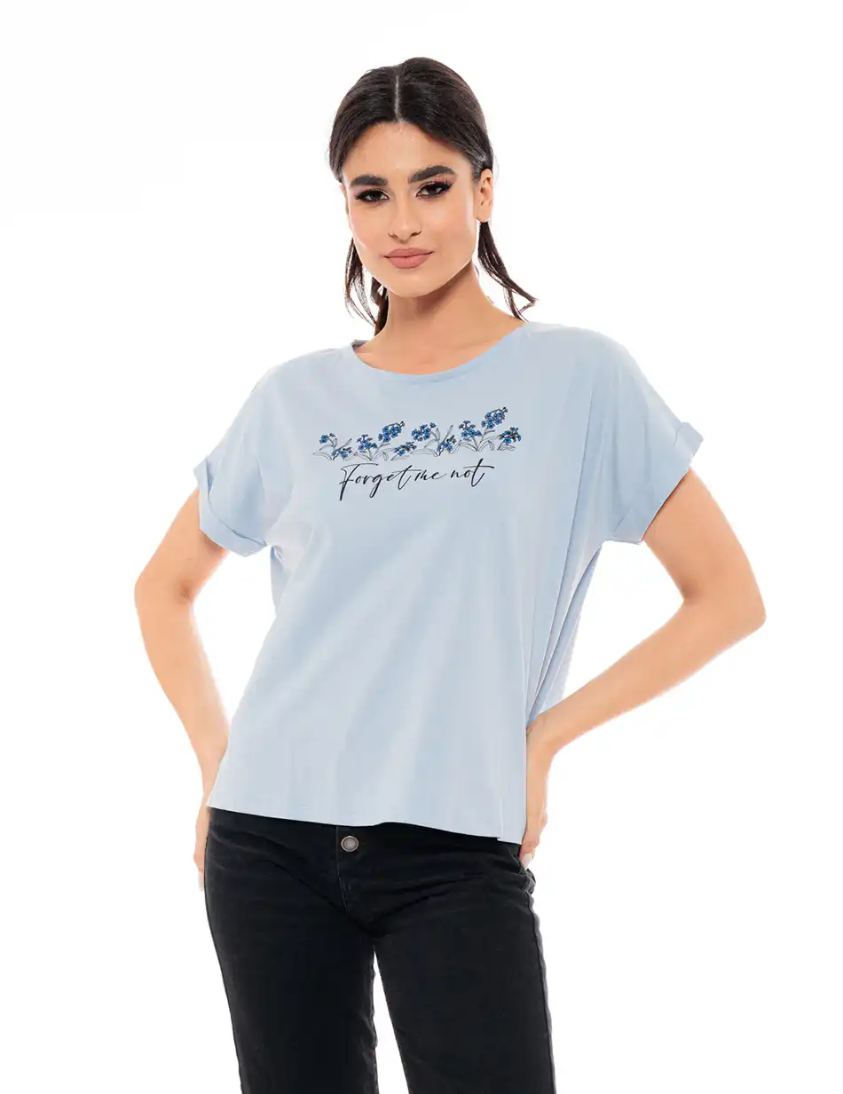 Biston fashion γυναικείο top 49-106-020 SKY BLUE
