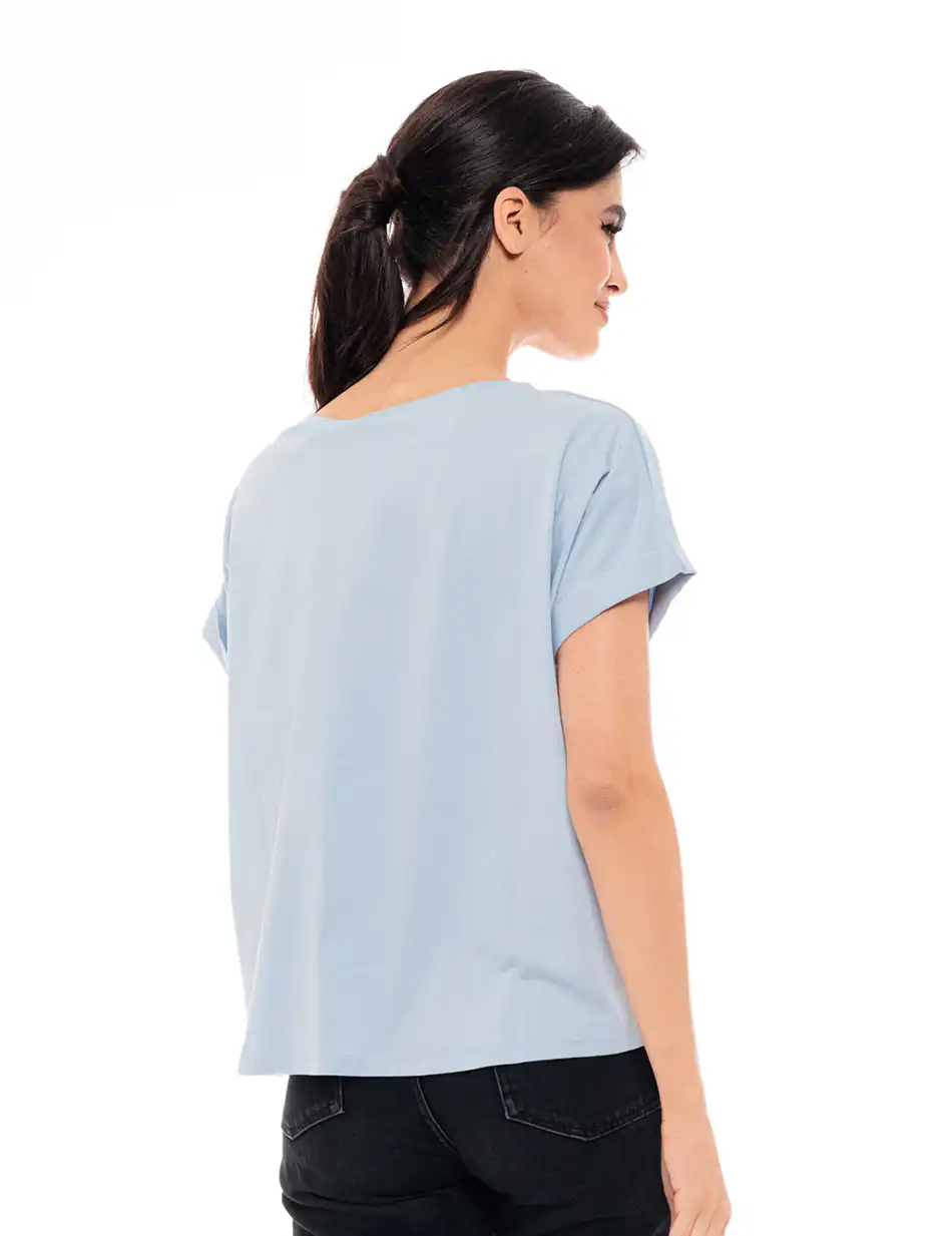 Biston fashion γυναικείο top 49-106-020 SKY BLUE
