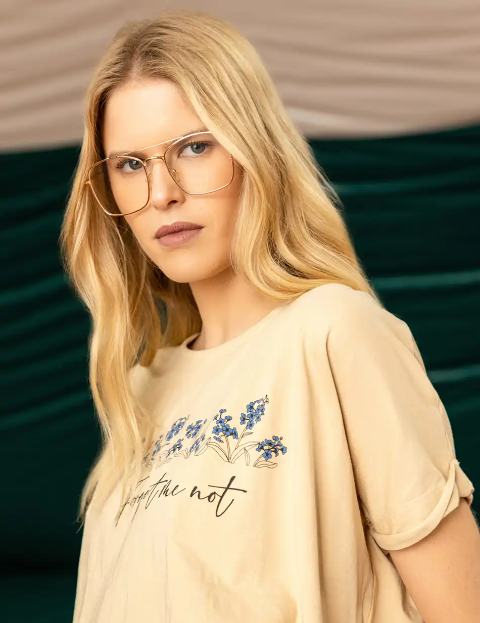 Biston fashion γυναικείο top 49-106-020 BEIGE