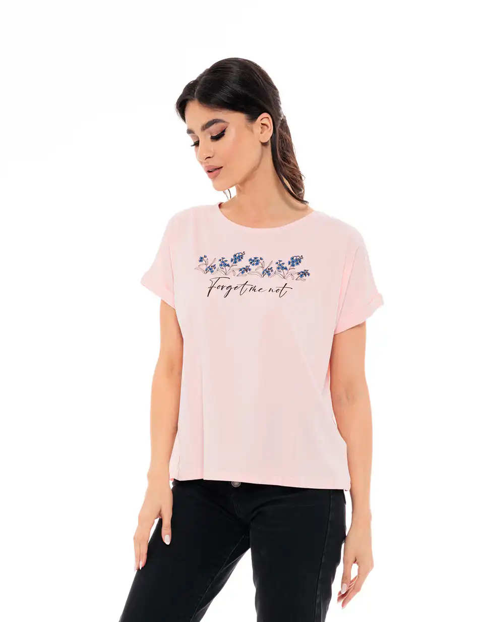 Biston fashion γυναικείο top 49-106-020 PINK