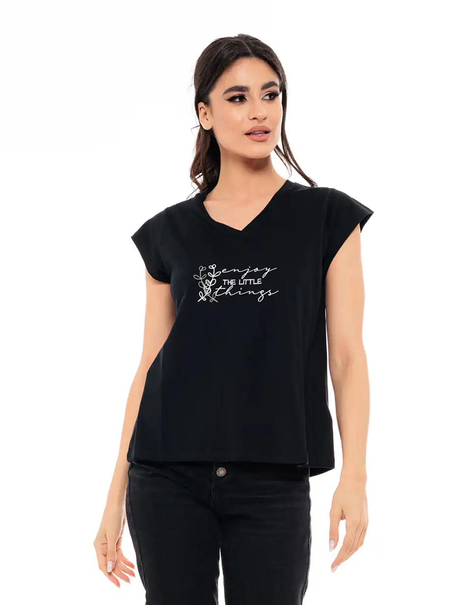 Biston fashion γυναικείο top 49-106-023 BLACK