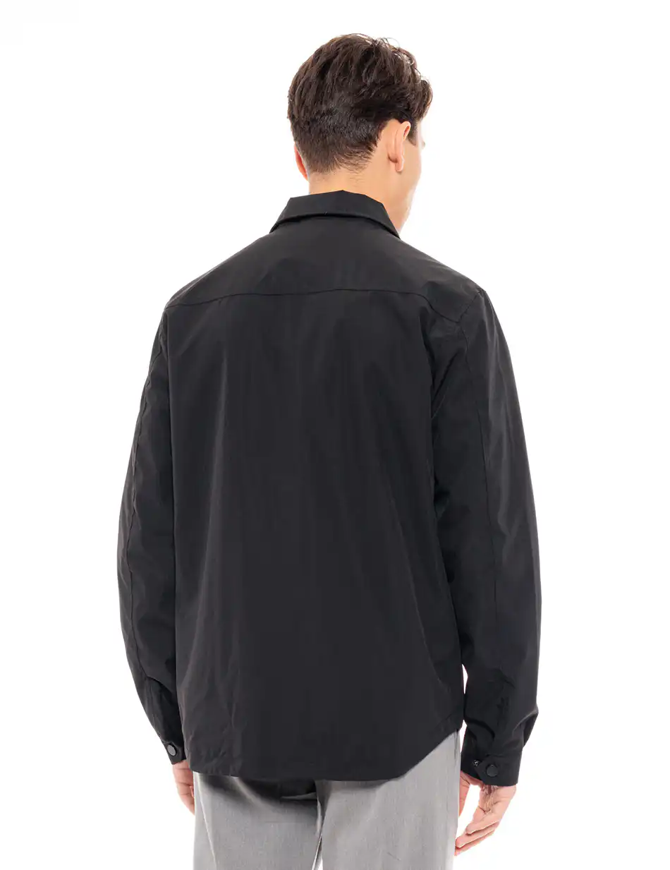 Biston fashion ανδρικό πανωφόρι τύπου sacket 49-201-003 BLACK