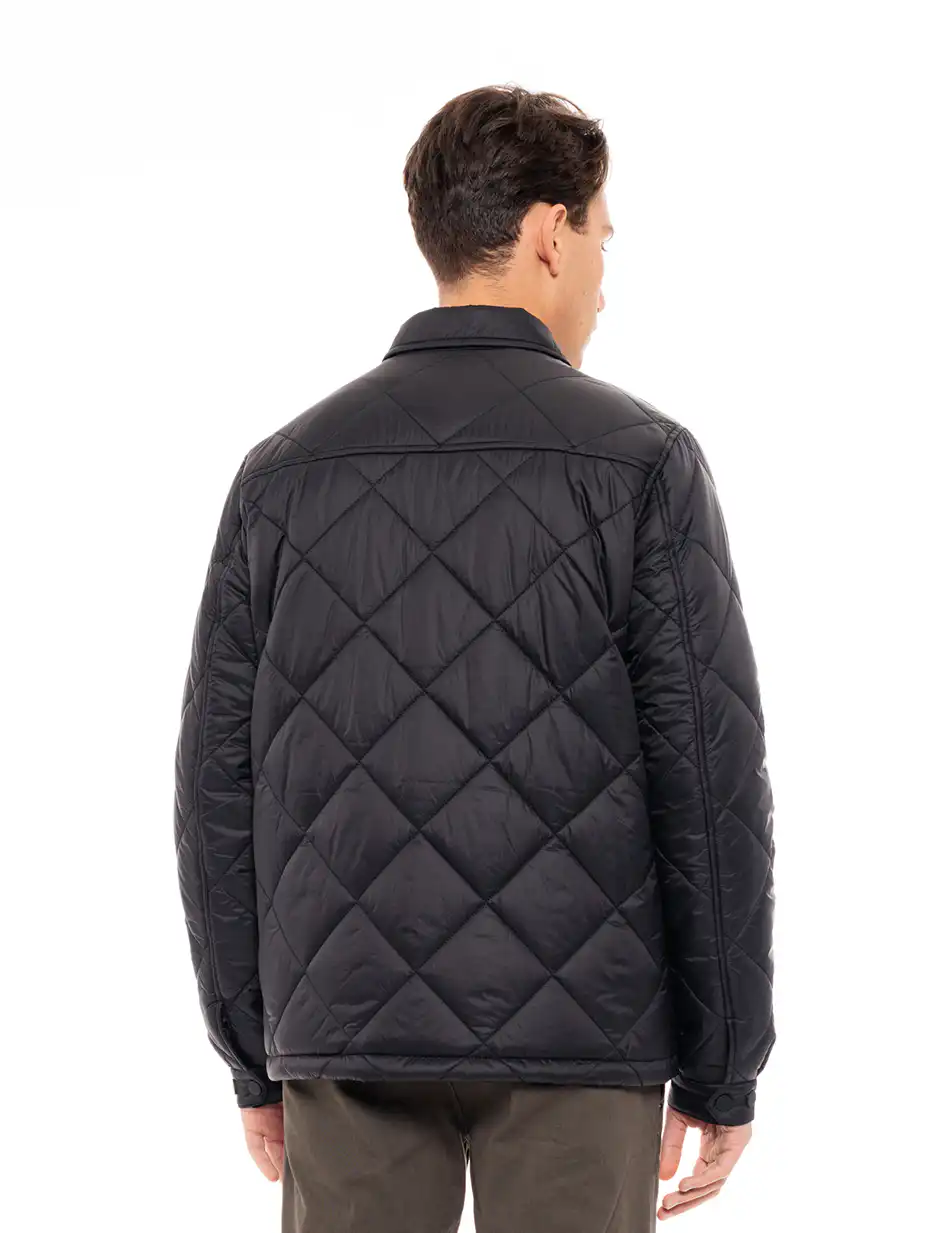 Splendid fashion ανδρικό πανωφόρι τύπου sacket 49-201-004 BLACK