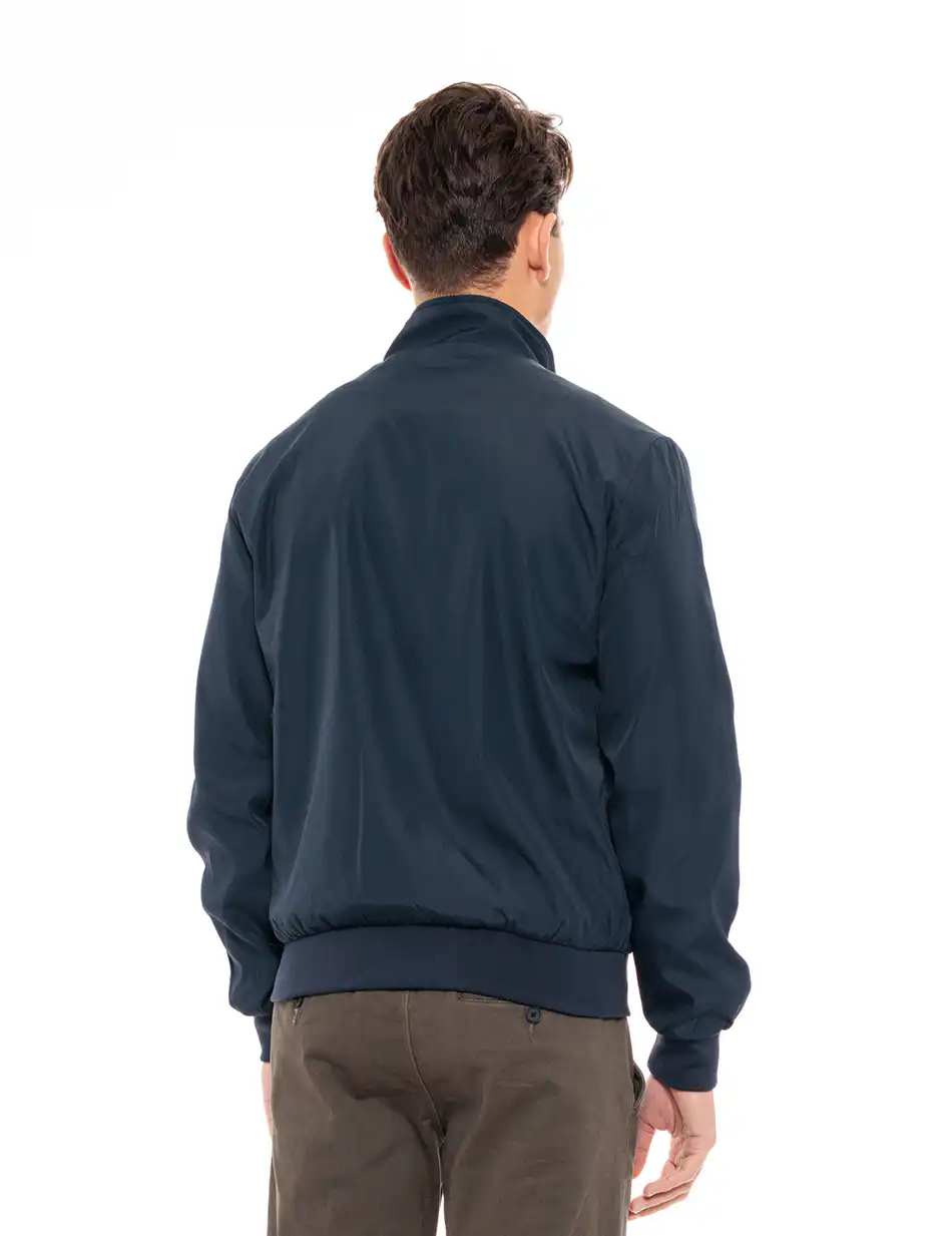 Splendid fashion ανδρικό πανωφόρι με γιακά 49-201-009 NAVY