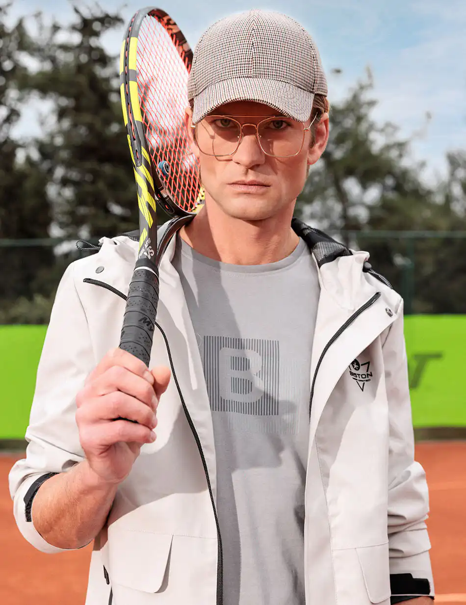 Biston fashion ανδρικό πανωφόρι με κουκούλα 49-201-017 ICE