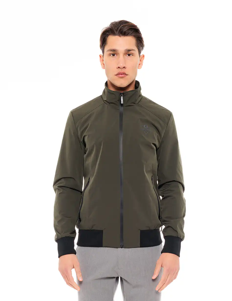 Biston fashion ανδρικό πανωφόρι με γιακά 49-201-019 OLIVE