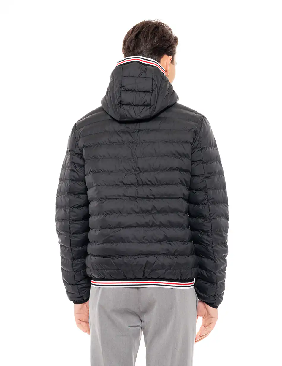 Biston fashion ανδρικό μπουφάν με κουκούλα 49-201-022 BLACK