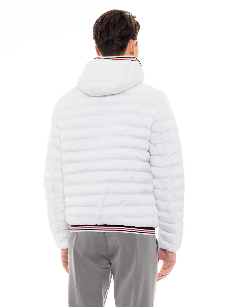 Biston fashion ανδρικό μπουφάν με κουκούλα 49-201-022 WHITE