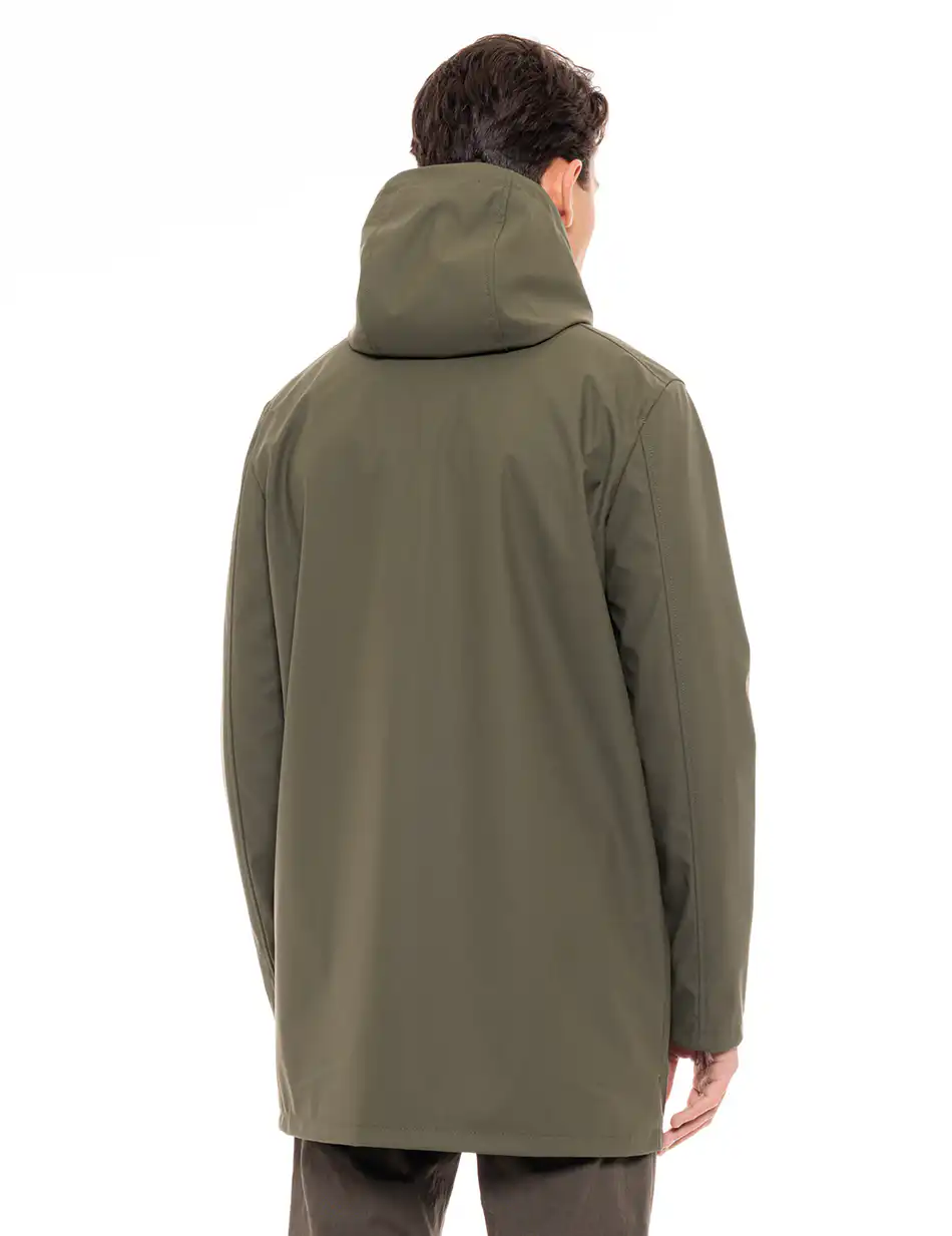 Splendid fashion ανδρικό πανωφόρι με κουκούλα 49-201-031 GREEN