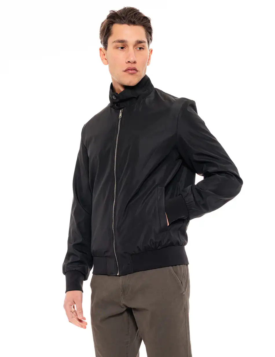 Splendid fashion ανδρικό bomber πανωφόρι 49-201-033 BLACK
