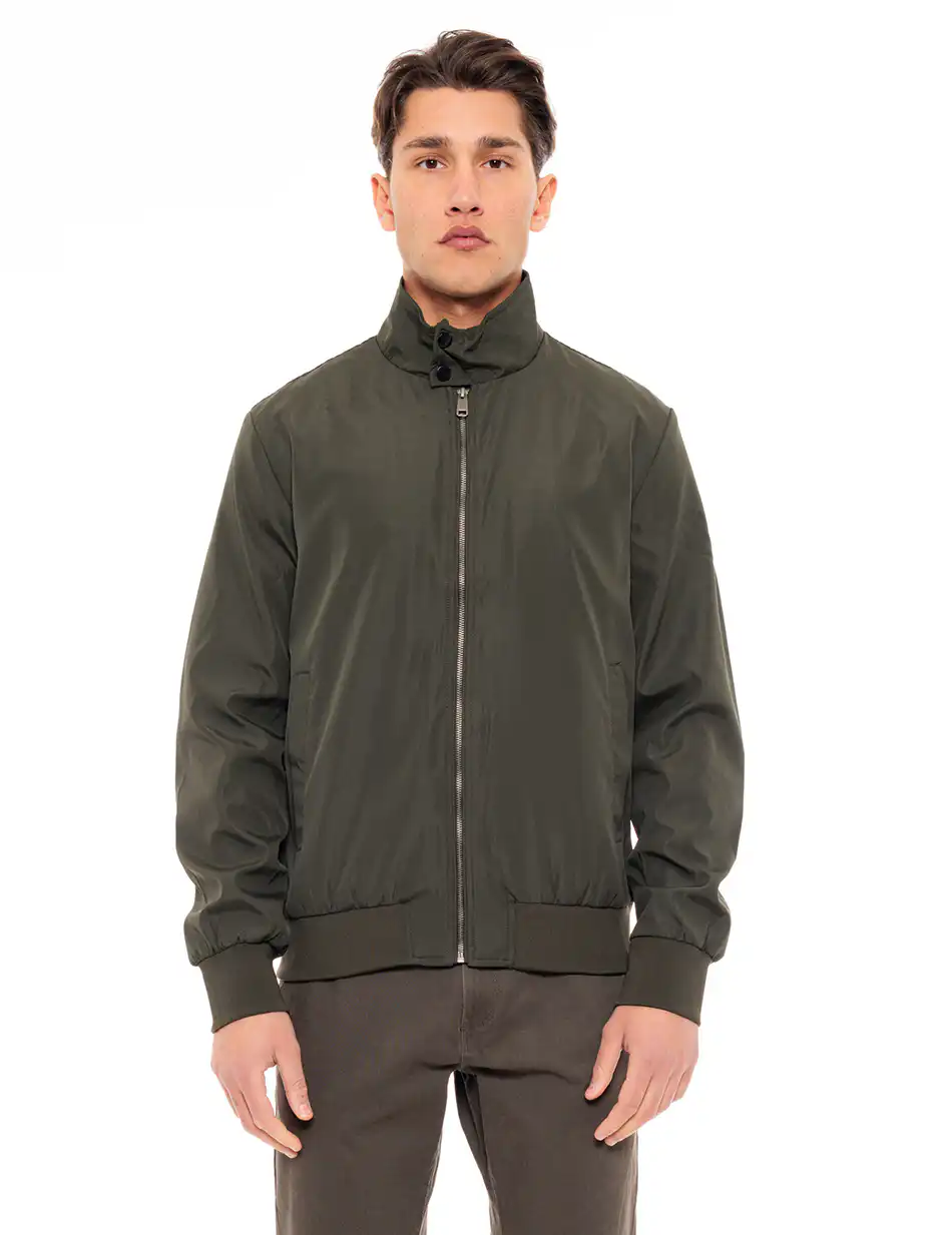 Splendid fashion ανδρικό bomber πανωφόρι 49-201-033 DK GREEN