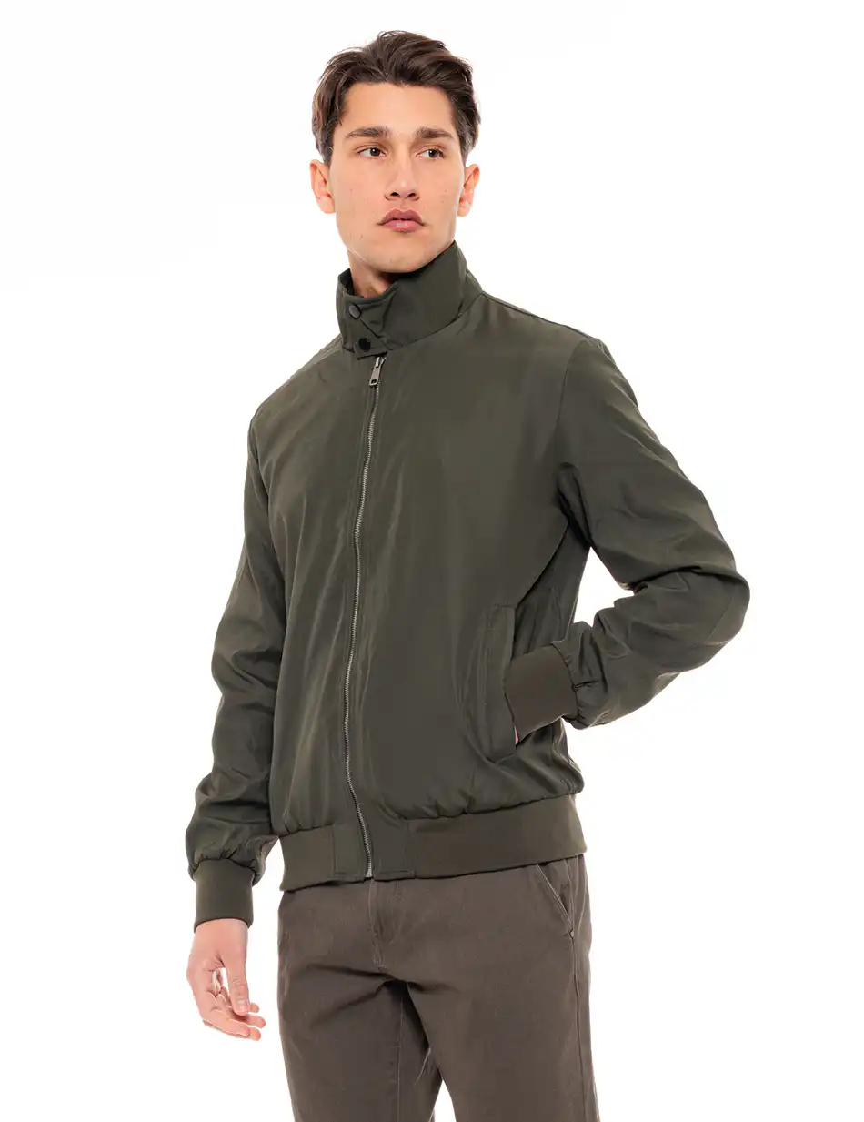 Splendid fashion ανδρικό bomber πανωφόρι 49-201-033 DK GREEN