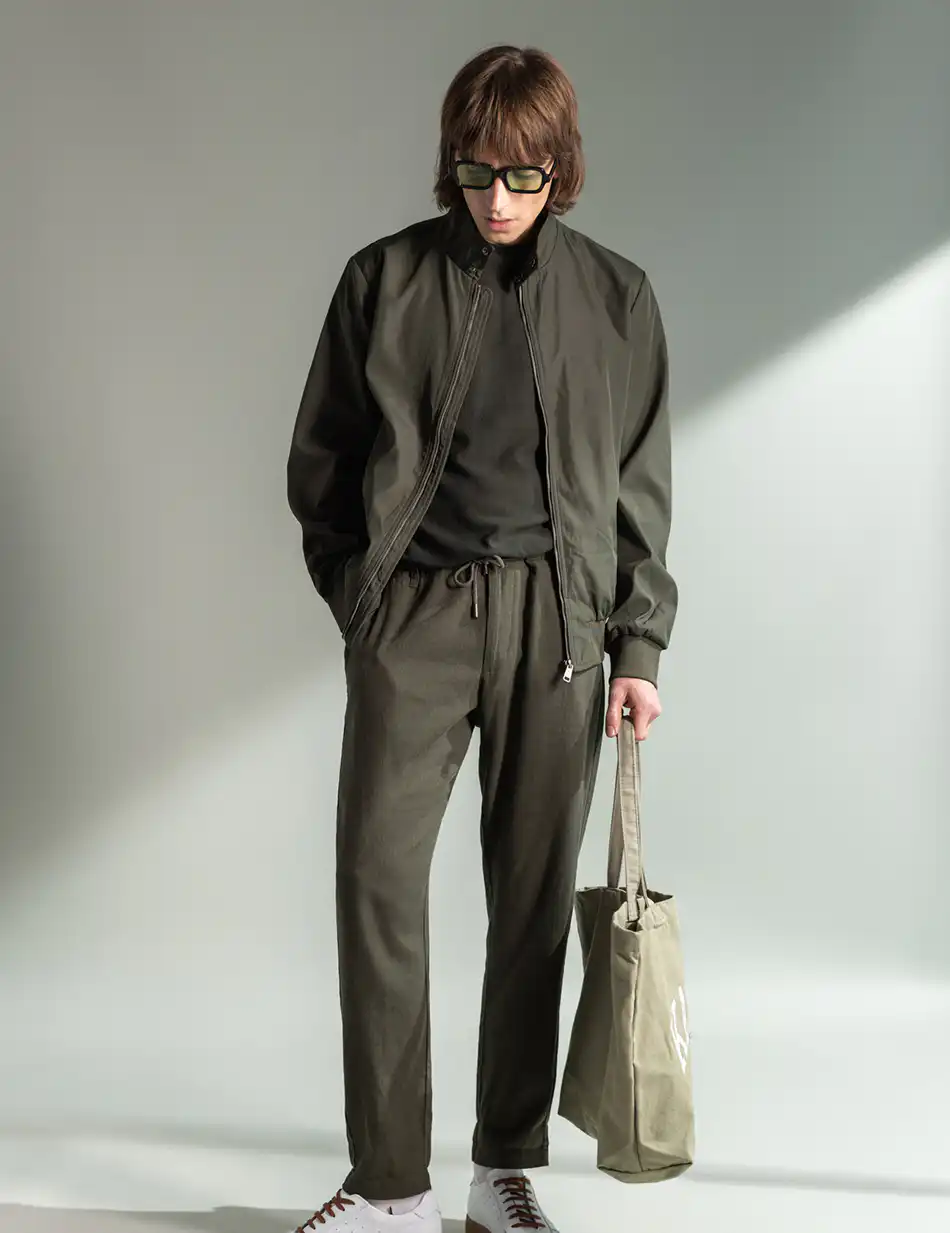 Splendid fashion ανδρικό bomber πανωφόρι 49-201-033 DK GREEN