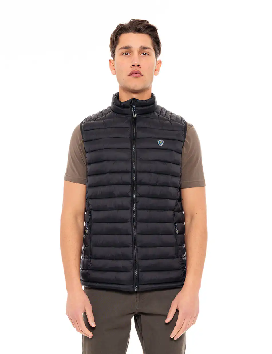 Splendid fashion ανδρικό αμάνικο με γιακά 49-202-001 BLACK