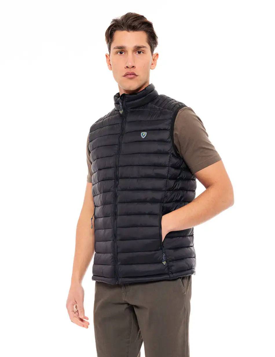 Splendid fashion ανδρικό αμάνικο με γιακά 49-202-001 BLACK