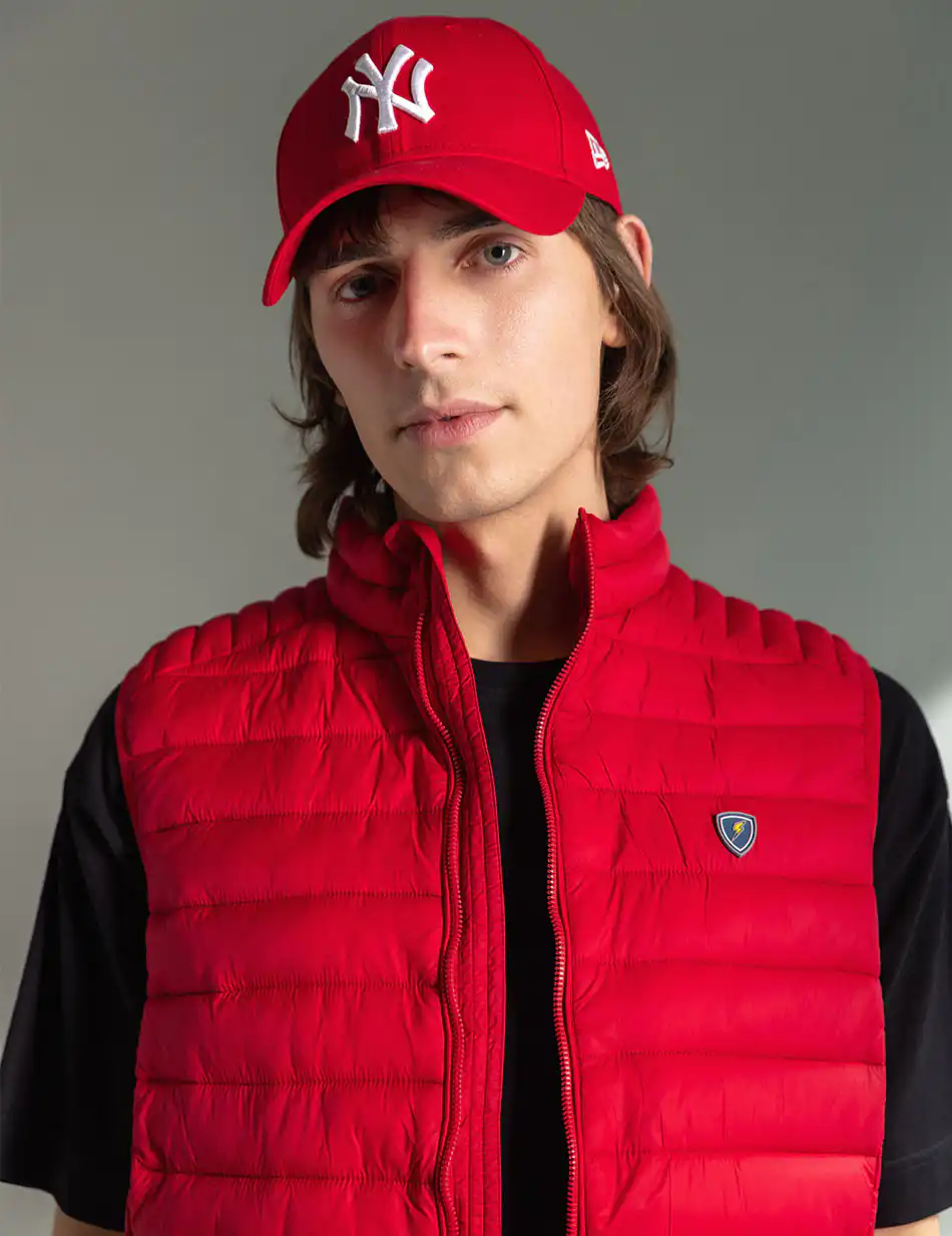 Splendid fashion ανδρικό αμάνικο με γιακά 49-202-001 RED