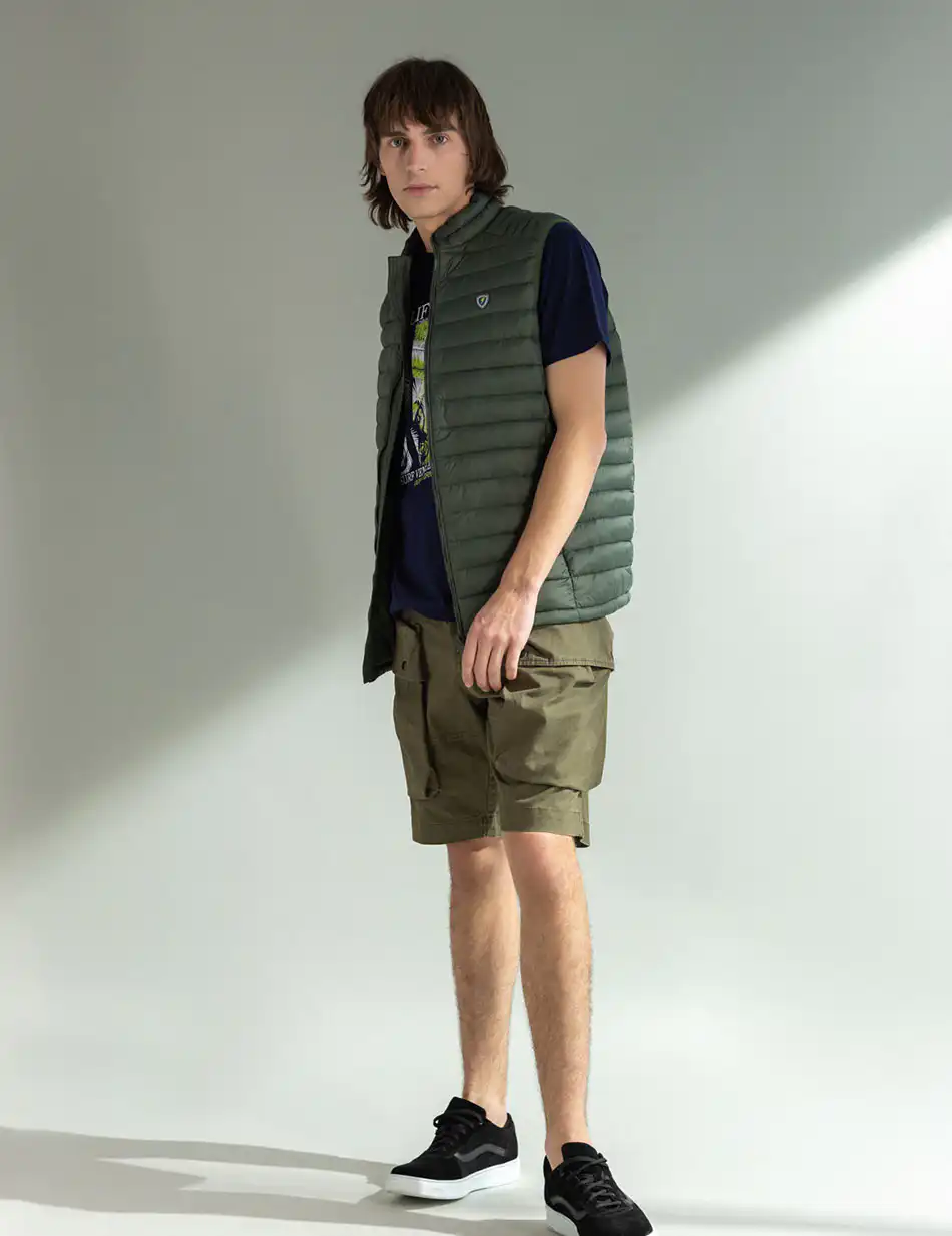 Splendid fashion ανδρικό αμάνικο με γιακά 49-202-001 GREEN