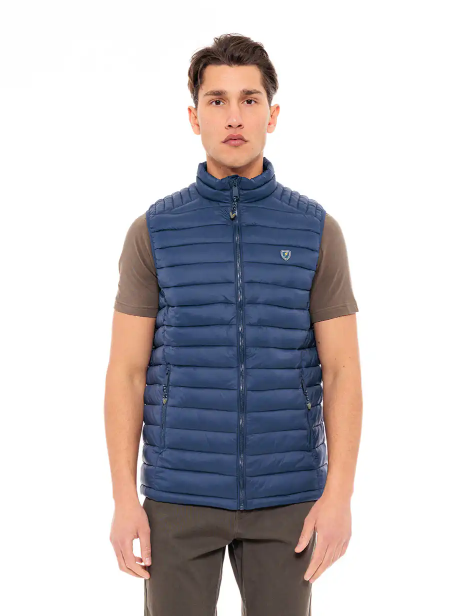 Splendid fashion ανδρικό αμάνικο με γιακά 49-202-001 BLUE