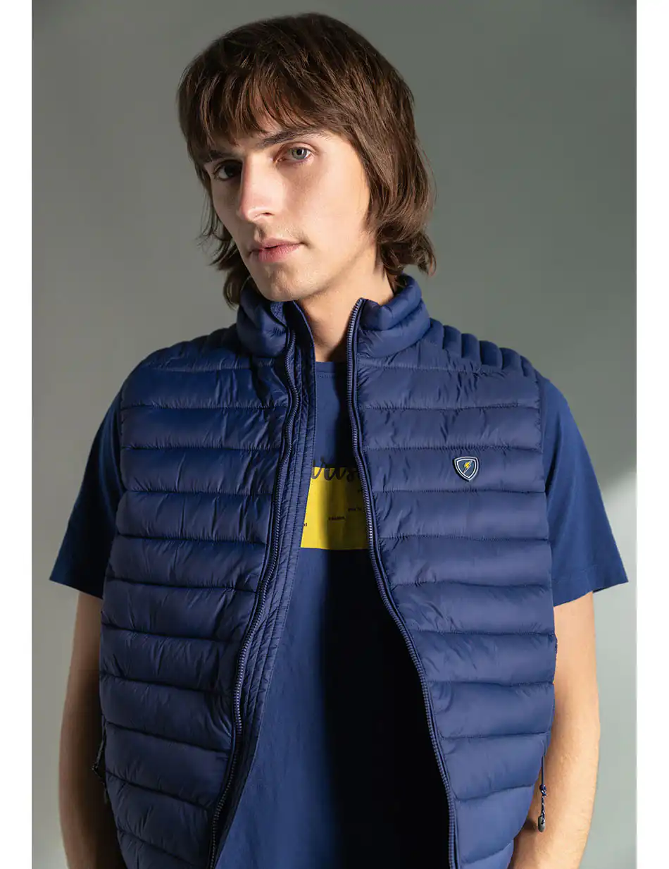 Splendid fashion ανδρικό αμάνικο με γιακά 49-202-001 BLUE