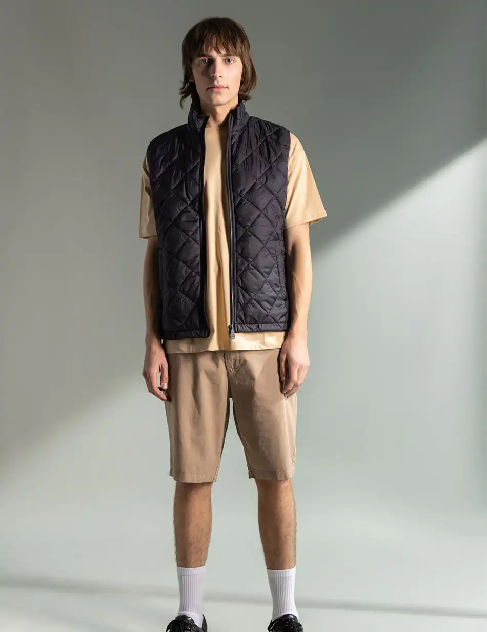 Splendid fashion ανδρικό αμάνικο με γιακά 49-202-002 BLACK