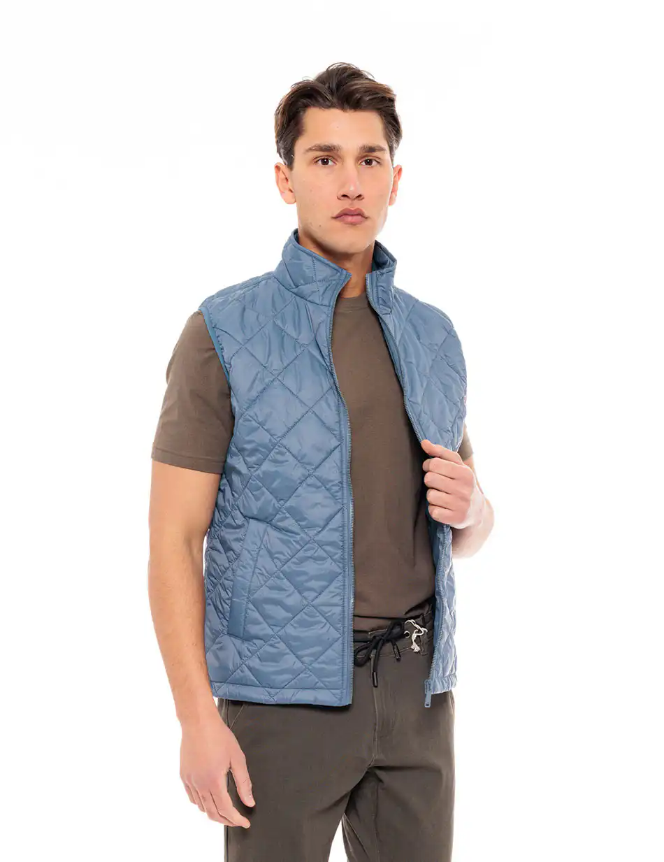 Splendid fashion ανδρικό αμάνικο με γιακά 49-202-002 INDIGO