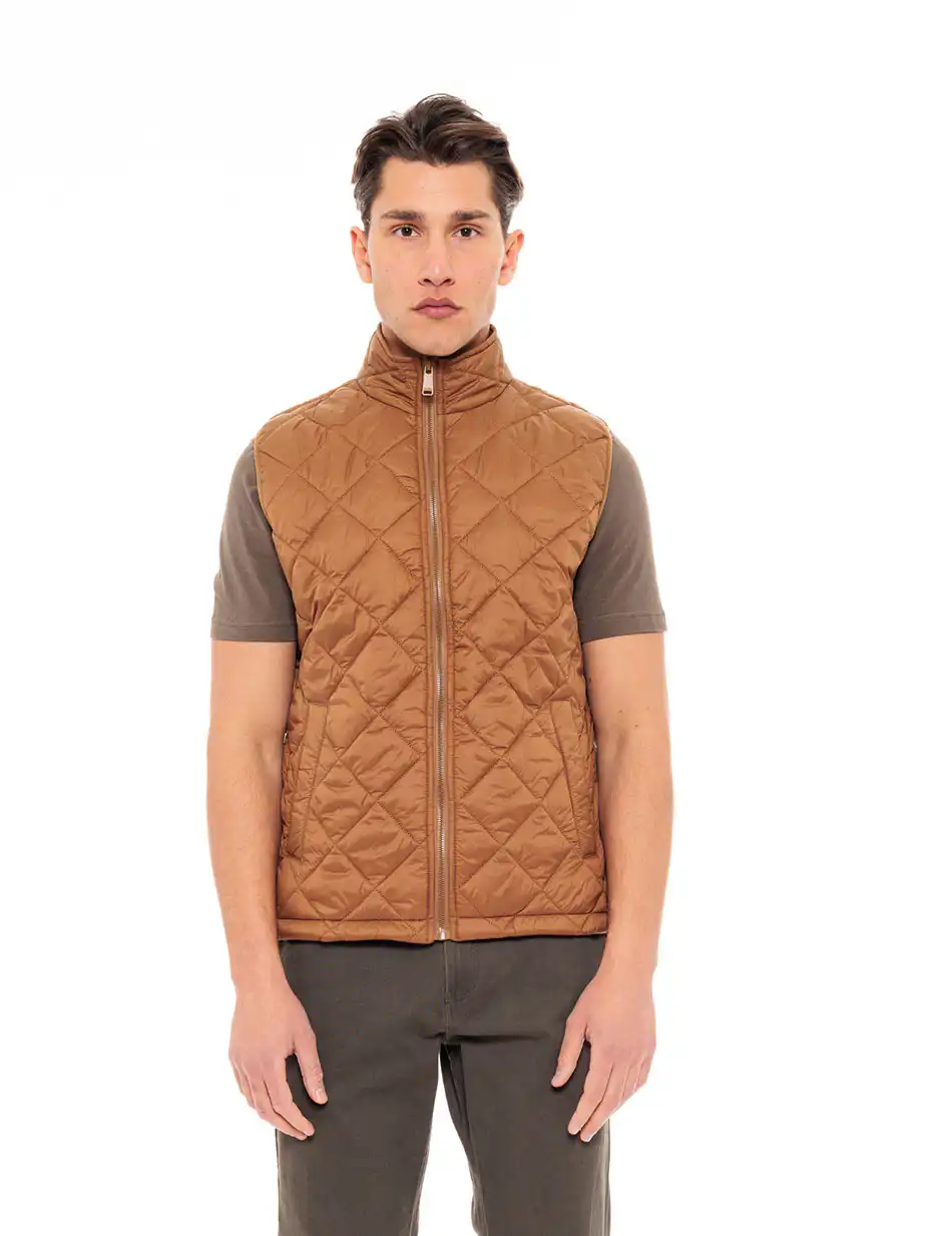 Splendid fashion ανδρικό αμάνικο με γιακά 49-202-002 CAMEL