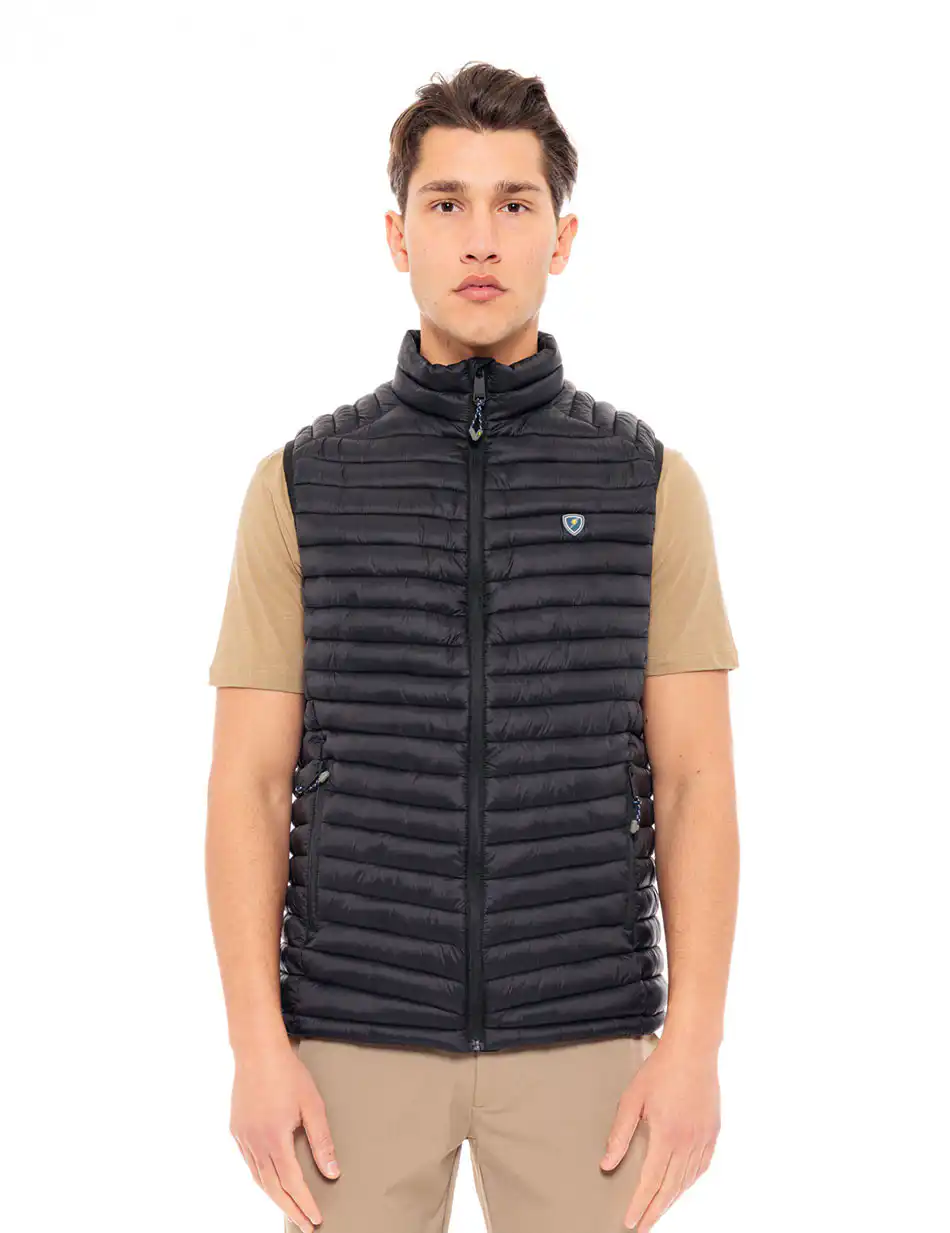 Biston fashion ανδρικό αμάνικο με γιακά 49-202-003 BLACK