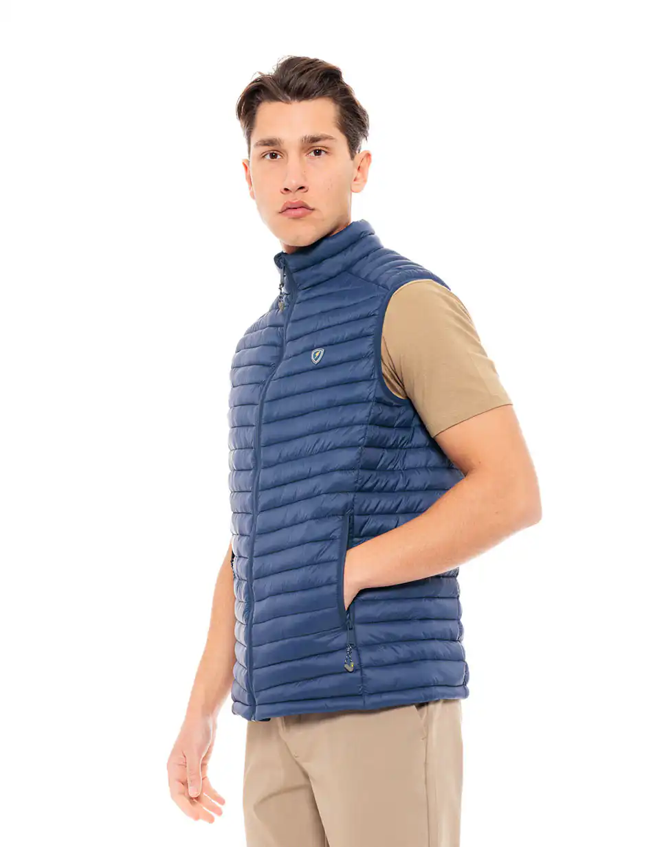 Biston fashion ανδρικό αμάνικο με γιακά 49-202-003 BLUE