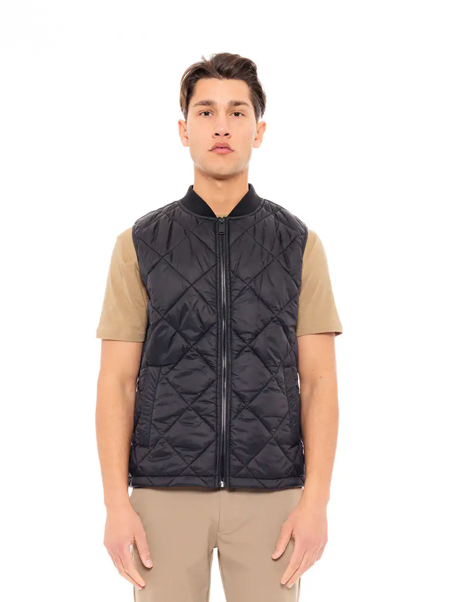 Biston fashion ανδρικό αμάνικο με γιακά 49-202-004 BLACK