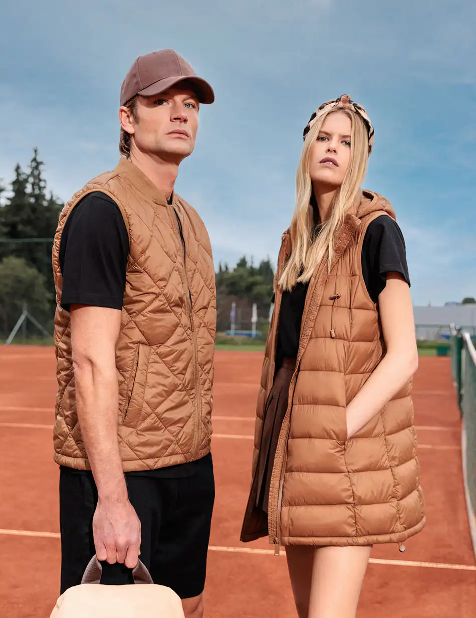 Biston fashion ανδρικό αμάνικο με γιακά 49-202-004 CAMEL