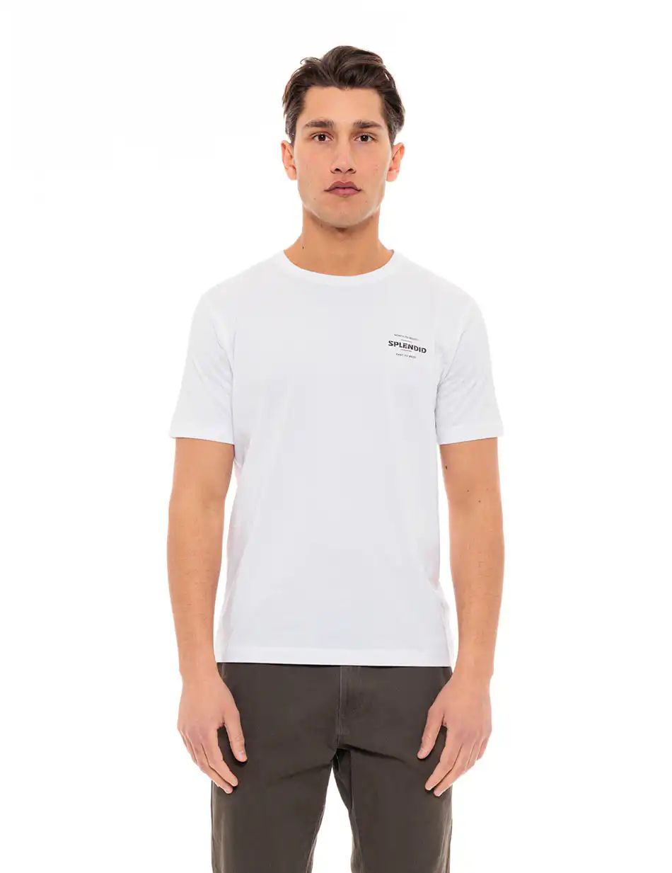 Splendid fashion ανδρικό t-shirt 49-206-001 WHITE